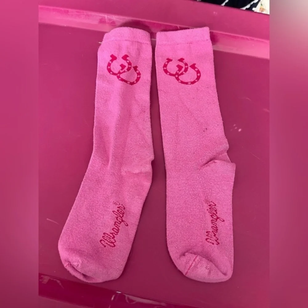 Wrangler Pink Casual Crew Socks